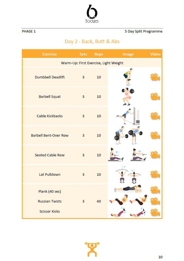 12 Week Gym Splits