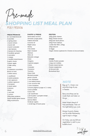 7 Day Meal Plan E-book